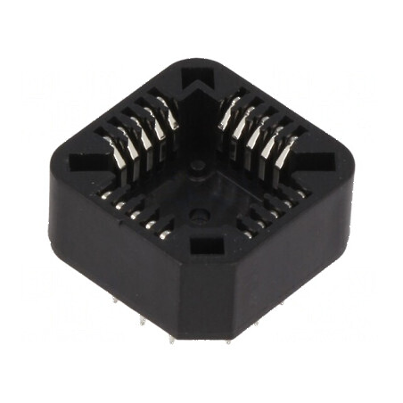 Soclu PLCC20 THT pentru circuite integrate, bronz-fosfor cositorit | Electronic-mag.ro | Componente Electronice