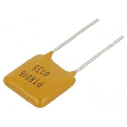 Siguranță polimerică PTC 1,35A Imax 40A THT PTR016V - pungă de protecție electrică | Electronic-mag.ro | Componente Electronice