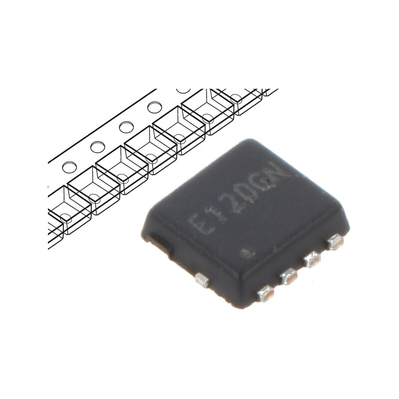 Tranzistor N-MOSFET unipolar 30V 27A - 48A 15W HSMT8 pentru aplicații electronice | Electronic-mag.ro | Componente Electronice