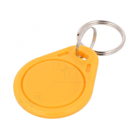 Breloc RFID din plastic galben 125kHz 8BROM pentru identificare acces | Electronic-mag.ro | Componente Electronice