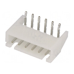 Conector cablu-placă soclu tată XH 2,5mm 6 PIN THT 250V 3A | Electronic-mag.ro | Componente Electronice