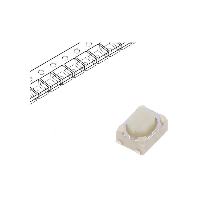 Microîntrerupător TACT SPST 0,05A/16VDC SMT 1,6N 2,6mm - Comutator mic pentru aplicații electronice | Electronic-mag.ro | Componente Electronice Microîntrerupător TACT SPST 0,05A/16VDC SMT 1,6N 2,6mm - Comutator mic pentru aplicații electronice | Electronic-mag.ro | Componente Electronice