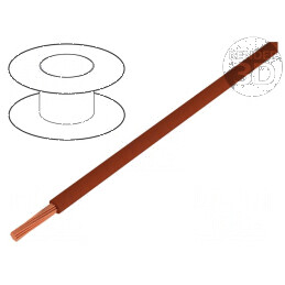 Cablu litat OFC 0,35mm2 PVC maro 49V 200m - conductor 1x0,35mm2 | Electronic-mag.ro | Componente Electronice