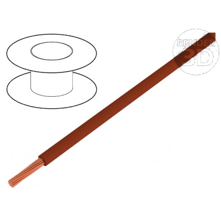 Cablu litat OFC 0,35mm2 PVC maro 49V 200m - conductor 1x0,35mm2 | Electronic-mag.ro | Componente Electronice
