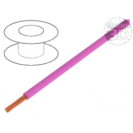 Cablu litat OFC 0,35mm2 PVC roz 49V 200m 1x0,35mm2 - Cablu electric de calitate superioară pentru conexiuni electrice | Electronic-mag.ro | Componente Electronice