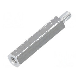 Piuliță distanțieră filetată M3, 25mm, filet interior și exterior M3 | Electronic-mag.ro | Componente Electronice
