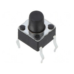Microîntrerupător TACT SPST-NO 0,05A/12VDC THT 1,6N - Pozitie 2 | Electronic-mag.ro | Componente Electronice