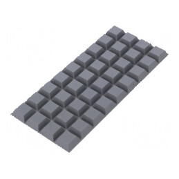 Picioruş autoadeziv gri poliuretan H: 7,6mm Duritate Shore 70 | Electronic-mag.ro | Componente Electronice