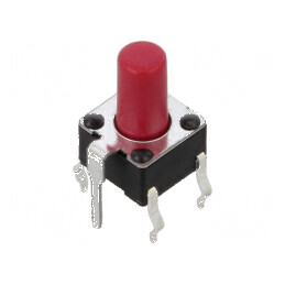 Microîntrerupător TACT SPST Pozitiv 2, 0,05A/12VDC SMD fără 2,45N - Comutator Compact pentru Proiecte Electronice | Electronic-mag.ro | Componente Electronice