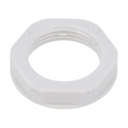 Piuliță PG13,5 din polistiren 27mm gri deschis pentru temperaturi -20÷70°C, Filet PG | Electronic-mag.ro | Componente Electronice