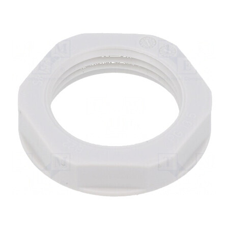 Piuliță PG13,5 din polistiren 27mm gri deschis pentru temperaturi -20÷70°C, Filet PG | Electronic-mag.ro | Componente Electronice