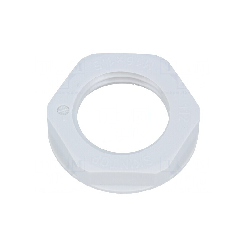 Piuliță M16 din poliamidă UL94V-0, fără halogen, gri, 22mm, Pas: 1,5 | Electronic-mag.ro | Componente Electronice Piuliță M16 din poliamidă UL94V-0, fără halogen, gri, 22mm, Pas: 1,5 | Electronic-mag.ro | Componente Electronice