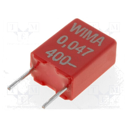 Condensator poliester 47nF 200VAC 400VDC 5mm ±10% THT | Electronic-mag.ro | Componente Electronice