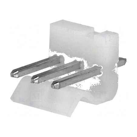 Conector cablu-placă soclu tată KK 396, SPOX 3,96mm, 3 pini THT | Electronic-mag.ro | Componente Electronice