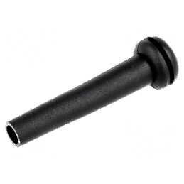 Manşon PVC negru Øorif.mont 8,7mm Øorif 5,1mm lungime 42,9mm | Electronic-mag.ro | Componente Electronice