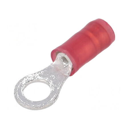 Vârf inelar M4 Ø 4,17mm 0,3-1,42mm² pentru cablu, izolat, crimpat | Electronic-mag.ro | Componente Electronice