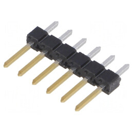 Conector BERGSTIK tată PIN 6 drept THT pentru şiruri pini | Electronic-mag.ro | Componente Electronice