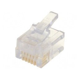 Conector RJ12 6p6c IDC, mufă crimpată, 6 pini | Electronic-mag.ro | Componente Electronice