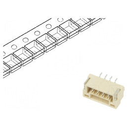 Conector cablu-placă soclu tată 4 PIN 1,25mm fără contacte | Electronic-mag.ro | Componente Electronice