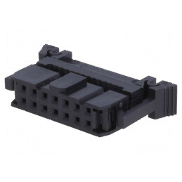 Conector IDC mamă 14 pini cu presare cablu - mufa de conectare ideală pentru proiecte elektronice | Electronic-mag.ro | Componente Electronice