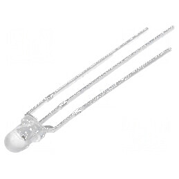 LED 3mm roșu/albastru 30° convex - iluminare decorativă Nr. term: 3 | Electronic-mag.ro | Componente Electronice