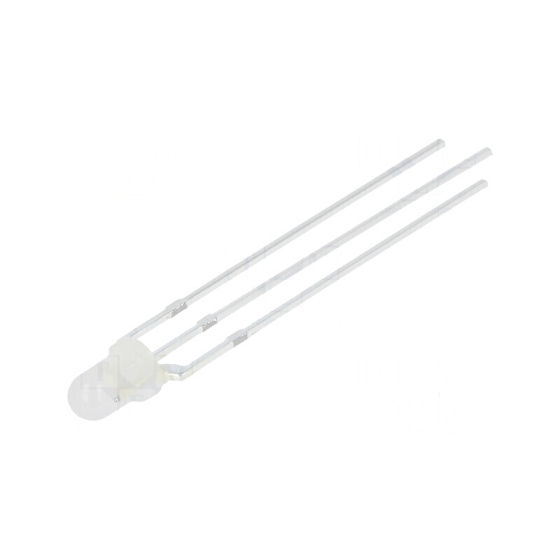 LED 3mm roșu/albastru 40° convex pentru iluminare - Nr. term: 3 | Electronic-mag.ro | Componente Electronice