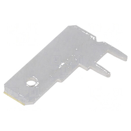 Terminal plat 6,3mm 0,8mm tată THT din alamă cositorită | Electronic-mag.ro | Componente Electronice