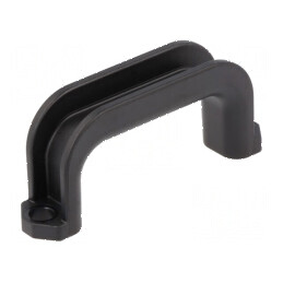 Suport manetă ABS și policarbonat negru, dimensiuni H: 22mm, L: 52mm, W: 12,2mm | Electronic-mag.ro | Componente Electronice