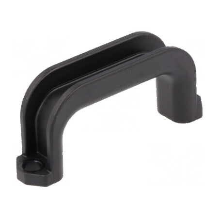 Suport manetă ABS și policarbonat negru, dimensiuni H: 22mm, L: 52mm, W: 12,2mm | Electronic-mag.ro | Componente Electronice