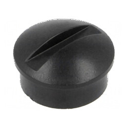 Buton rotativ miniaturale plastic negru Ø6mm Ø12x3mm | Electronic-mag.ro | Componente Electronice