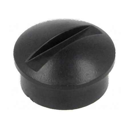 Buton rotativ miniaturale plastic negru Ø6mm Ø12x3mm | Electronic-mag.ro | Componente Electronice