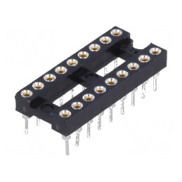 Soclu DIP18 THT 2,54mm pentru circuite integrate de precizie | Electronic-mag.ro | Componente Electronice