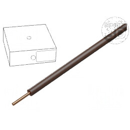 Cablu electric H05V-U 1mm2 sârmă cu PVC maro, 300V/500V, 100m, CPR Eca | Electronic-mag.ro | Componente Electronice
