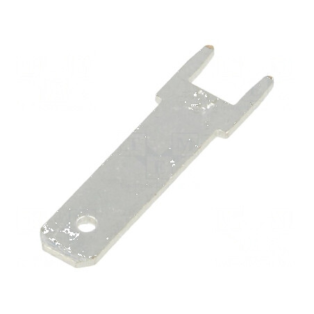 Terminal plat 4,8mm 0,8mm tată THT alamă cositorit drept pentru conexiuni electrice | Electronic-mag.ro | Componente Electronice