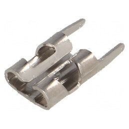 Terminal plat 4,8mm 0,8mm mamă THT alamă cositorit drept - 100 bucăți | Electronic-mag.ro | Componente Electronice