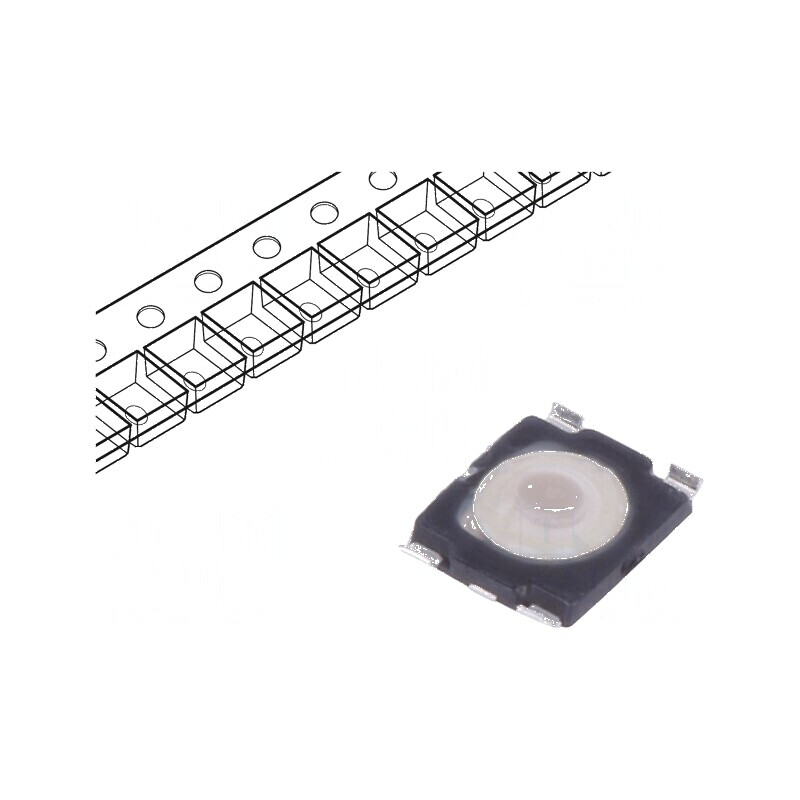 Microîntrerupător TACT SPST-NO 0,05A/32VDC Poz: 2 SMT Fără | Electronic-mag.ro | Componente Electronice