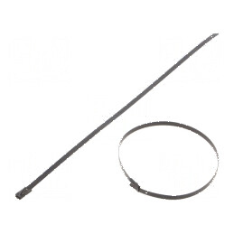 Colier de strângere din oțel inoxidabil AISI 304, dimensiuni L: 260mm, W: 4,6mm | Electronic-mag.ro | Componente Electronice