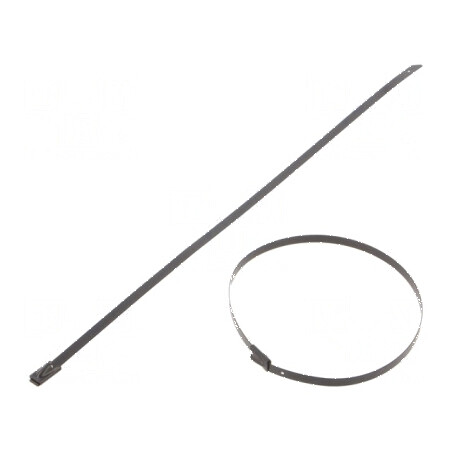 Colier de strângere din oțel inoxidabil AISI 304, dimensiuni L: 260mm, W: 4,6mm | Electronic-mag.ro | Componente Electronice