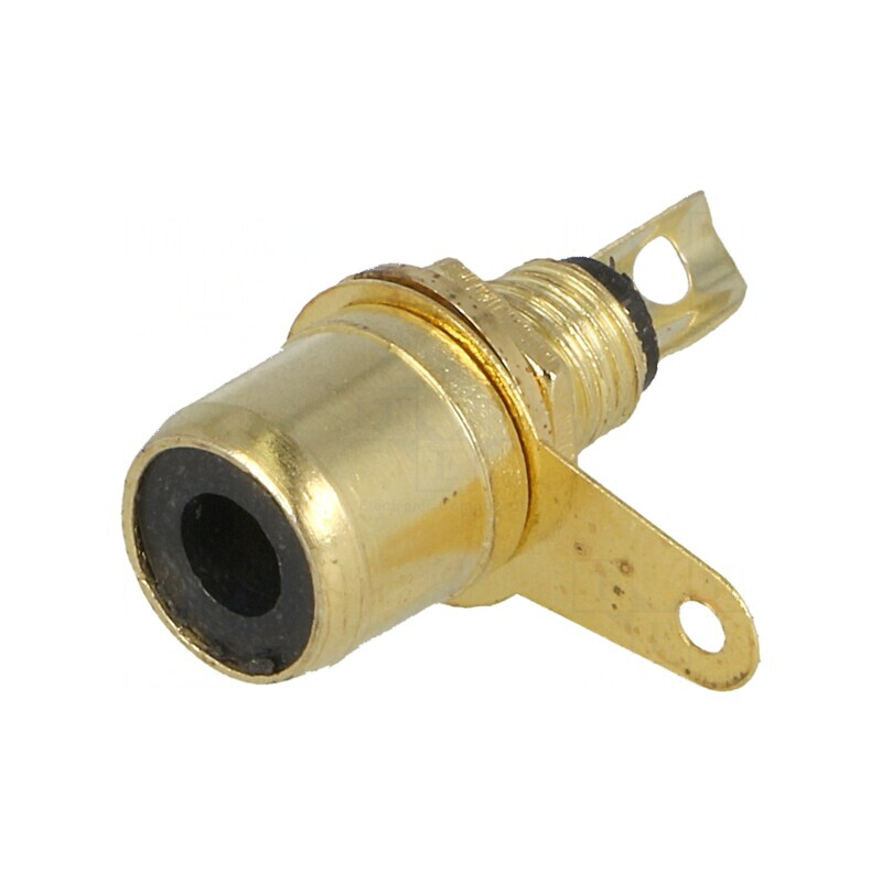 Conector RCA soclu mamă aurit pentru montare pe panou 6mm - accesorii audio de calitate | Electronic-mag.ro | Componente Electronice Conector RCA soclu mamă aurit pentru montare pe panou 6mm - accesorii audio de calitate | Electronic-mag.ro | Componente Electronice