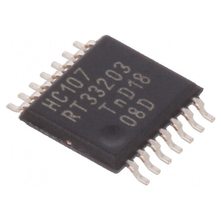 Circuit digital flip-flop JK CMOS SMD TSSOP14 cu 2 ieșiri și 4 intrări | Electronic-mag.ro | Componente Electronice