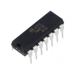 Invertor digital IC NOT Ch: 6 IN: 1 THT DIP14, 2÷6VDC, -40÷85°C | Electronic-mag.ro | Componente Electronice