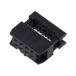 Conector IDC mufă mamă 8 pini fără presare cablu | Electronic-mag.ro | Componente Electronice
