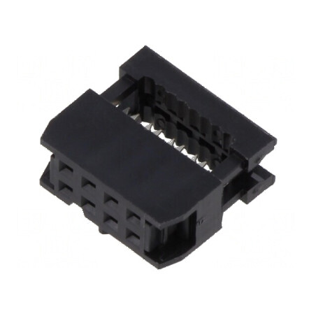 Conector IDC mufă mamă 8 pini fără presare cablu | Electronic-mag.ro | Componente Electronice