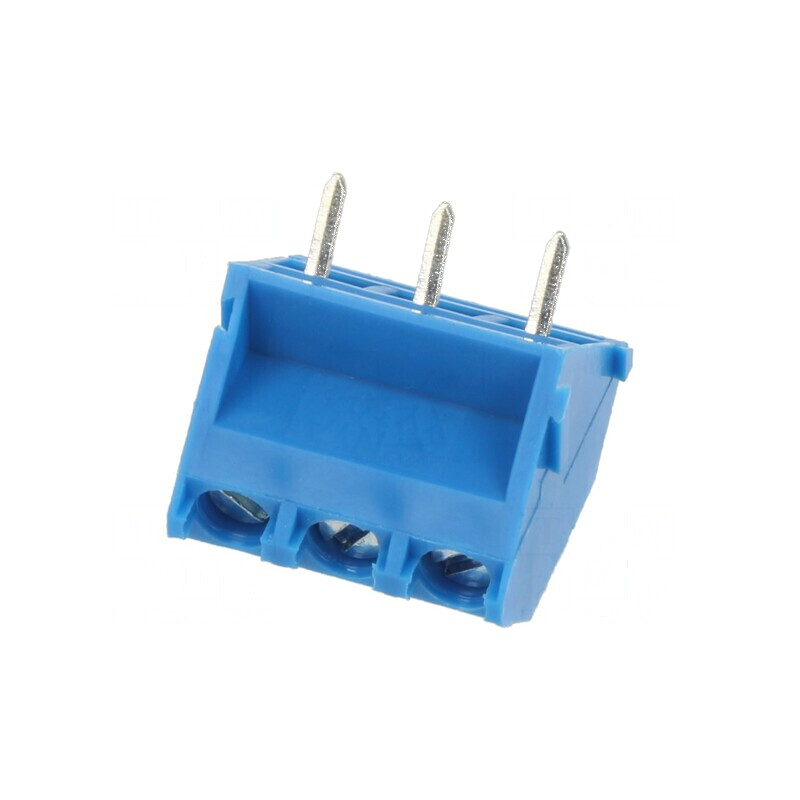 Regletă de conexiuni pentru PCB în unghi de 45°, 5mm, cu 3 piste și 2,5mm² | Electronic-mag.ro | Componente Electronice Regletă de conexiuni pentru PCB în unghi de 45°, 5mm, cu 3 piste și 2,5mm² | Electronic-mag.ro | Componente Electronice