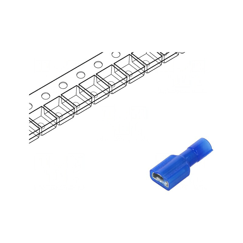 Terminal plat 6,3mm mamă 0,8mm pentru cablu 1,5-2,5mm² crimpat | Electronic-mag.ro | Componente Electronice Terminal plat 6,3mm mamă 0,8mm pentru cablu 1,5-2,5mm² crimpat | Electronic-mag.ro | Componente Electronice