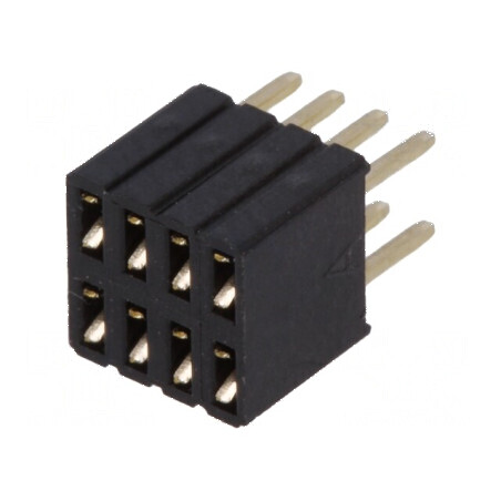 Conector şiruri pini soclu mamă 8 PIN 1,27mm THT 2x4 - Componente electronice | Electronic-mag.ro | Componente Electronice