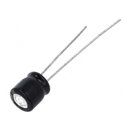 Condensator electrolitic THT 22uF 35VDC Ø6,3x7mm ±20% 1000h pentru aplicații electronice | Electronic-mag.ro | Componente Electronice