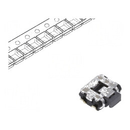 Microîntrerupător TACT SPST Poz: 2 0,05A/12VDC SMD fără EVQP7 - Comutator compact pentru circuite electronice | Electronic-mag.ro | Componente Electronice