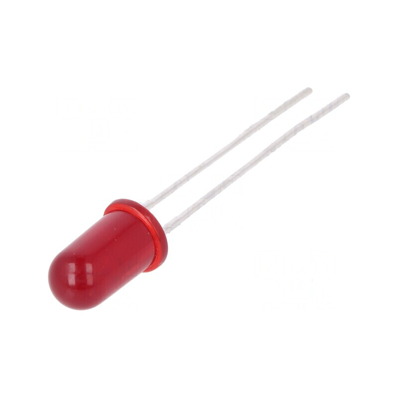 LED 5mm roșie 2,4mcd 60° convex - iluminat eficient pentru proiecte electronice | Electronic-mag.ro | Componente Electronice