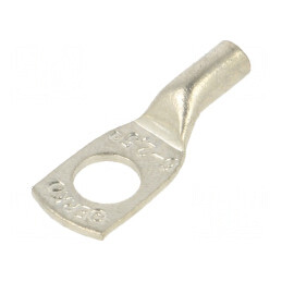 Vârf inelar tubular M6 cu cablu cositorit 2,5mm2, crimpat | Electronic-mag.ro | Componente Electronice